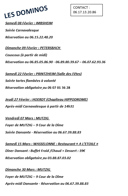 Programme fev mars 2025
